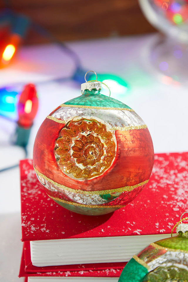 Decorator's Warehouse 4" Mercury Glass Reflector Ball Ornament