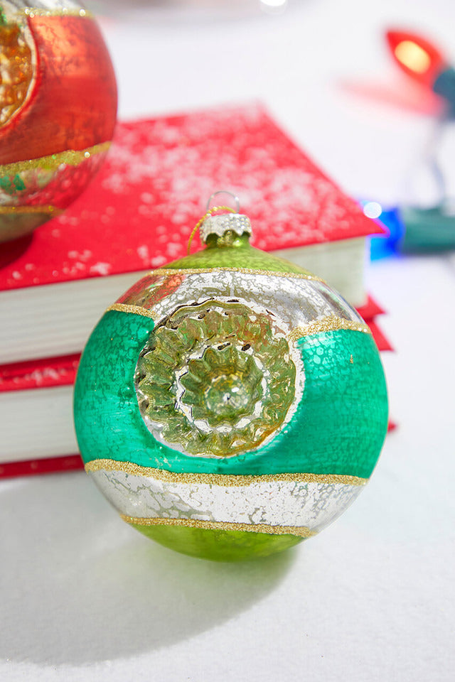 Decorator's Warehouse 4" Mercury Glass Reflector Ball Ornament