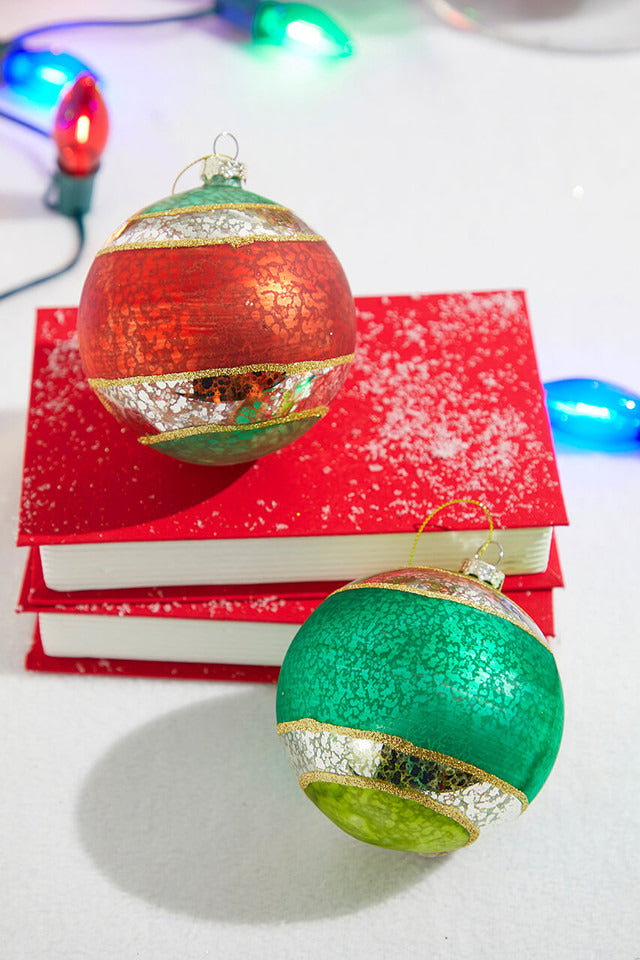 Decorator's Warehouse 4" Mercury Glass Reflector Ball Ornament