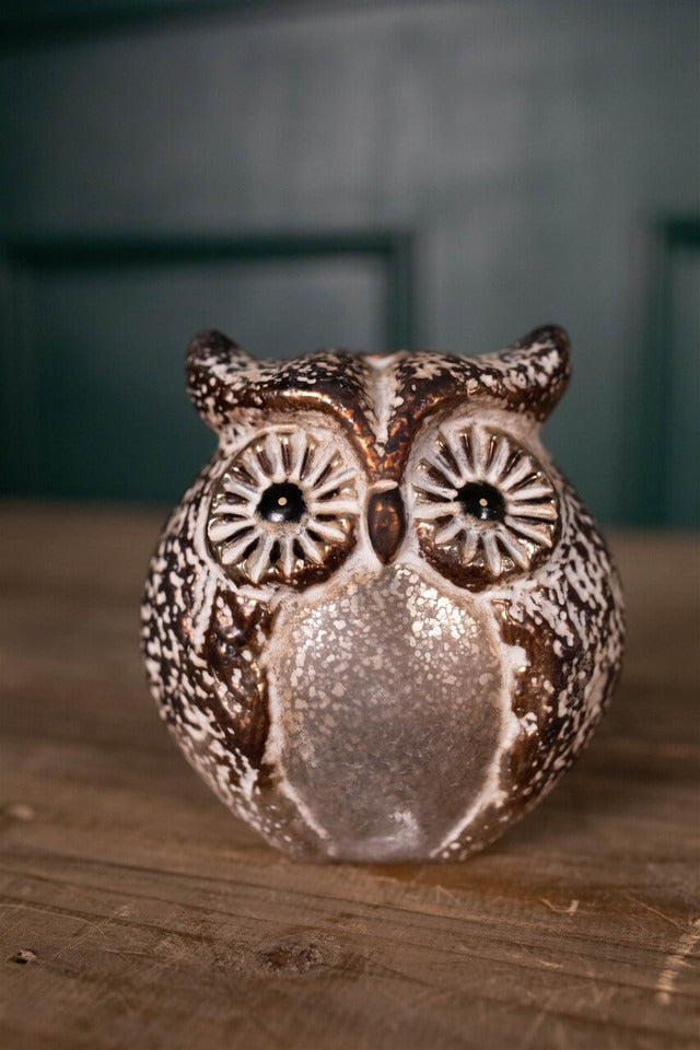Decorator's Warehouse 6” Small Glass Owl figurine