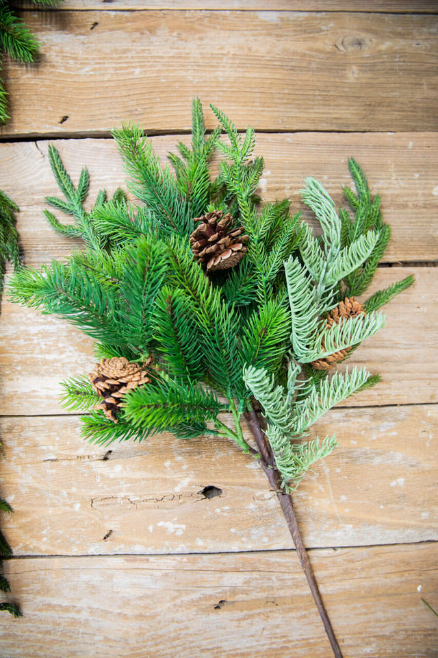 Decorator's Warehouse 24” Real Touch Norfolk Spruce Juniper Spray