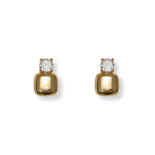 ARGENTO VIVO SCARLETTE SQUARE STUDS