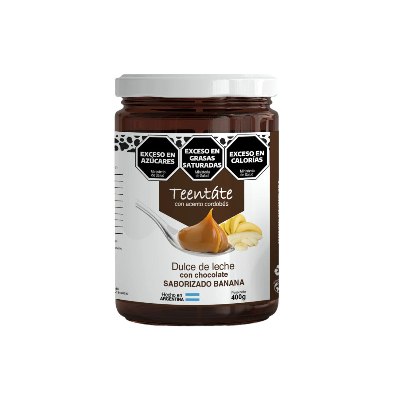 Pampa Direct Teentáte Dulce de Leche with Chocolate and Banana Flavor, 400 g / 14.11 oz