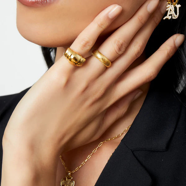 ARGENTO VIVO THE TEXTURED CYLINE RING