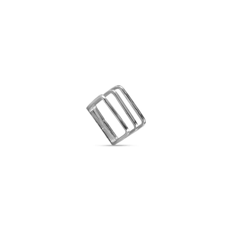 ARGENTO VIVO THE SILVER OPEN CAGE RING