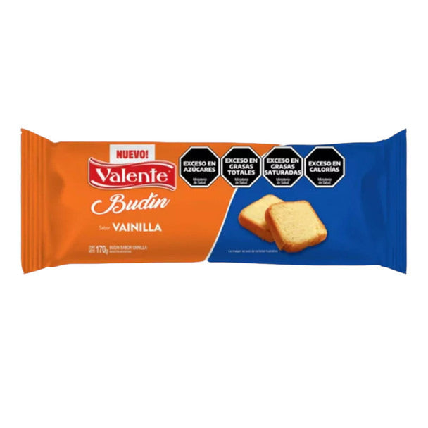 Pampa Direct Valente Budín de Vainilla Vanilla Flavored Pudding Perfect Pound Cake for Mates, 170 g / 5.99 oz