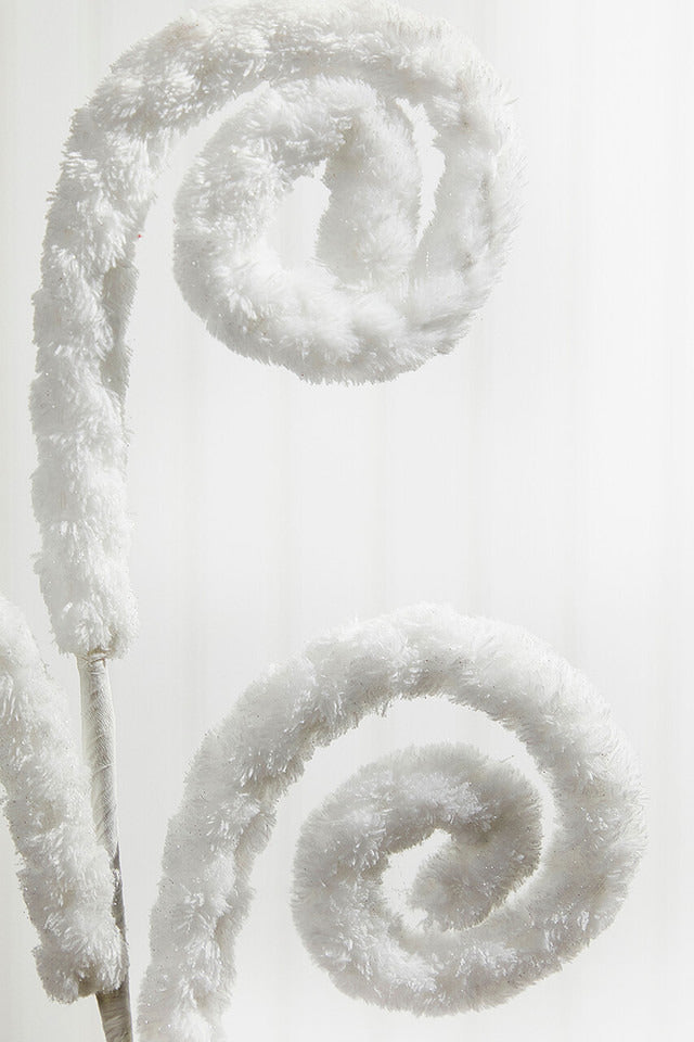 Decorator's Warehouse 28” Spiral Curly Spray - White