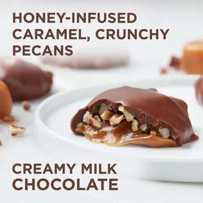 Russell Stover Chocolates Whitmans Milk Chocolate Pecan Crowns Honey Box, 8 oz.