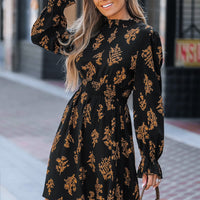 Cupshe Floral Blouson Sleeve Mini Dress