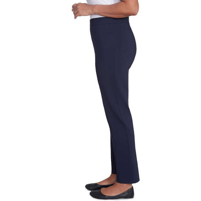 Alfred Dunner Women's Classics Allure Stretch Average Length Pant