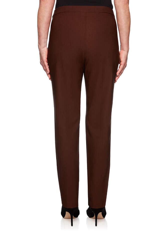 Alfred Dunner Women's Classics Allure Stretch Average Length Pant