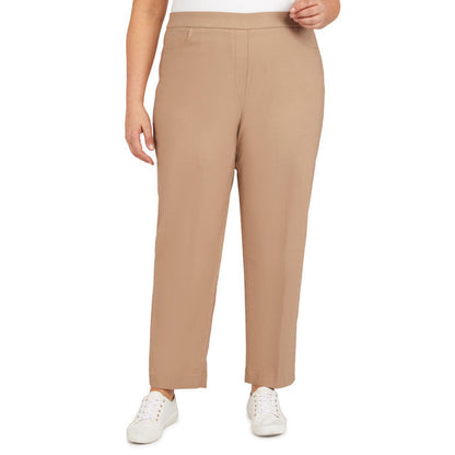 Alfred Dunner Women's Plus Classics Allure Stretch Average Length Pant