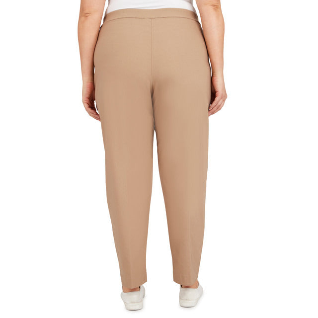 Alfred Dunner Women's Plus Classics Allure Stretch Average Length Pant