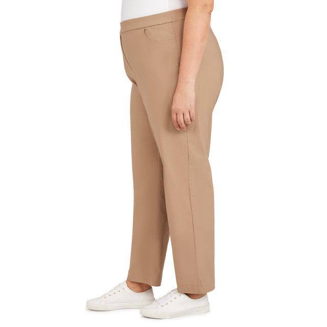 Alfred Dunner Women's Plus Classics Allure Stretch Average Length Pant