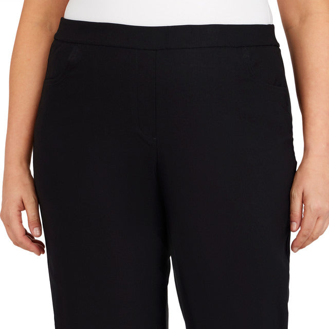 Alfred Dunner Women's Plus Classics Allure Stretch Average Length Pant