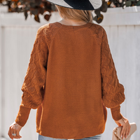 Cupshe Pumpkin Spice Textured Knit Sweater (x2)