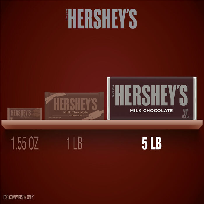 HERSHEY'S World's Largest Milk Chocolate 5lb Candy Bar