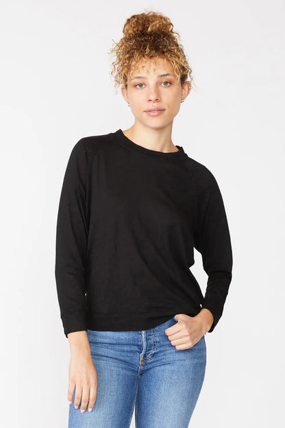 BAILEY/44 Women's Stateside Supima Slub Jersey Crewneck Sweatshirt Tee