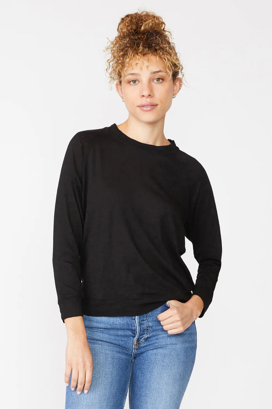 BAILEY/44 Women's Stateside Supima Slub Jersey Crewneck Sweatshirt Tee