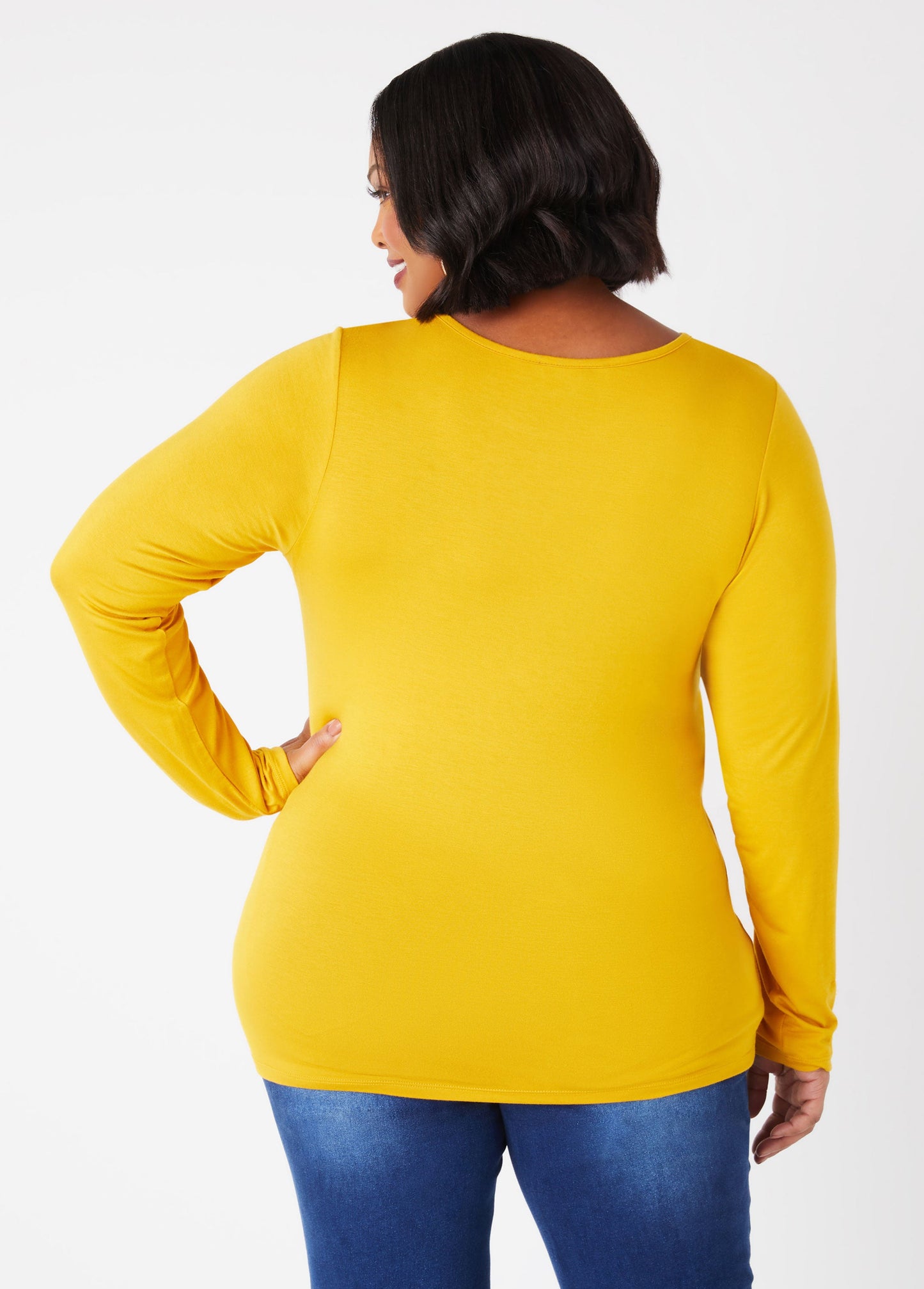 Ashley Stewart Basic Long Sleeved Jersey Tee (x3)