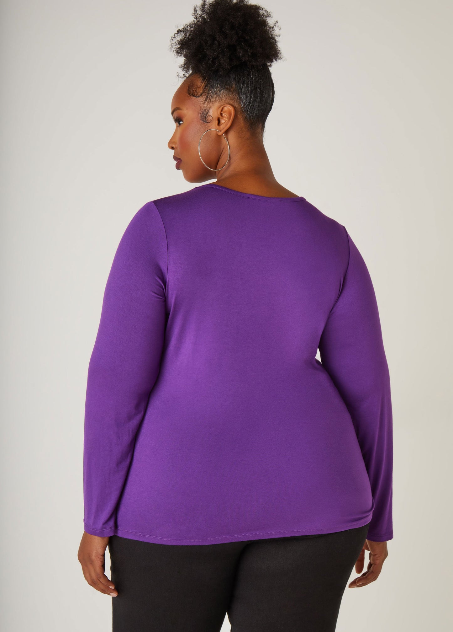 Ashley Stewart Long Sleeve Basic Jersey Tee (x3)