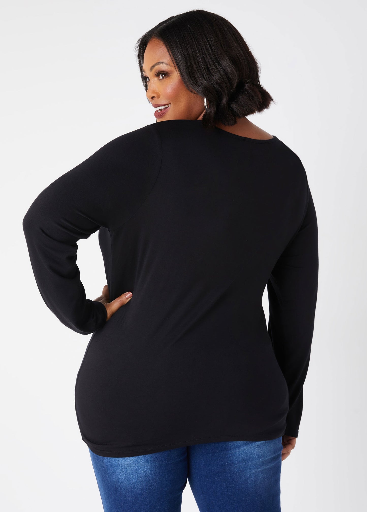 Ashley Stewart Basic Long Sleeved Tee (x3)