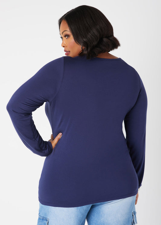 Ashley Stewart Basic Long Sleeved Tee (x3)