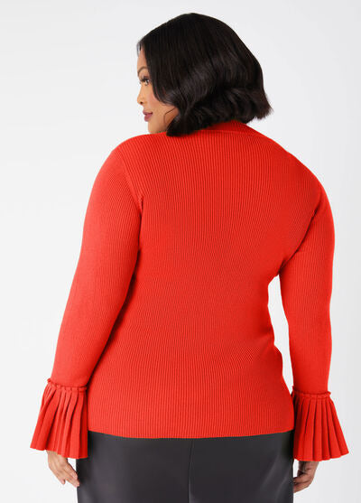 Ashley Stewart Pleated Bell Sleeved Sweater (x2)