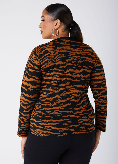 Ashley Stewart Animal Keyhole Sweater (x2)