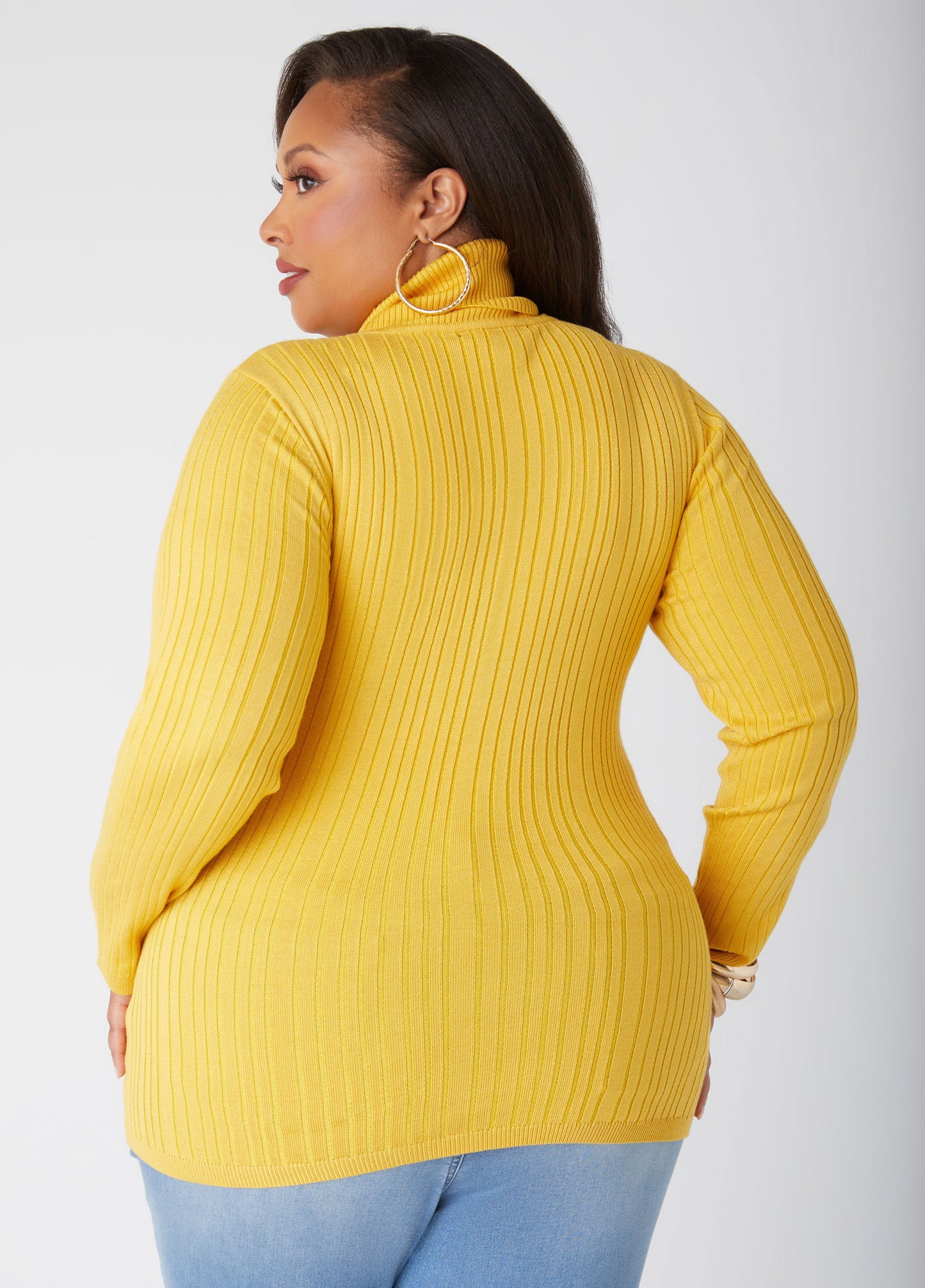 Ashley Stewart Ribbed Turtleneck Sweater (x2)