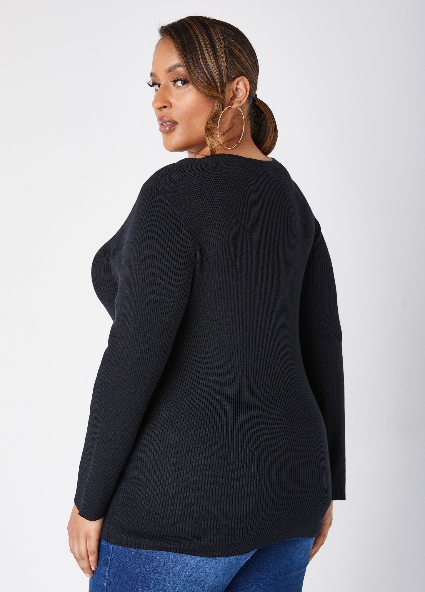 Ashley Stewart Ribbed Faux Wrap Top (x2)