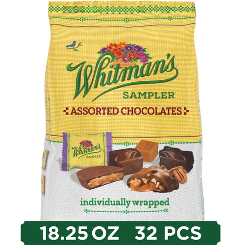 Russell Stover Chocolates Whitman's Sampler Assorted Chocolates, 18.25 oz. Bag