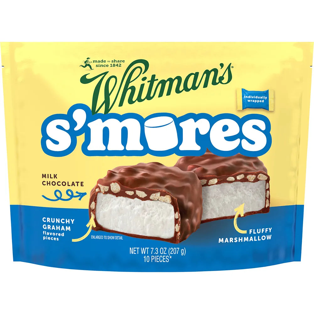 Russell Stover Chocolates Whitman's Milk Chocolate Classic Smores Bag, 7.3 oz bag