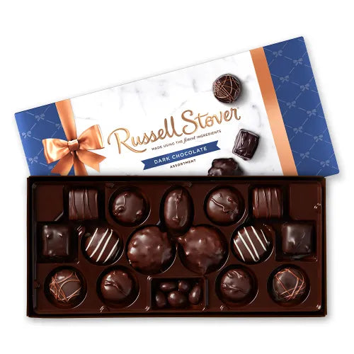 Russell Stover Chocolates Dark Chocolate Assortment, 9.4 oz. Box