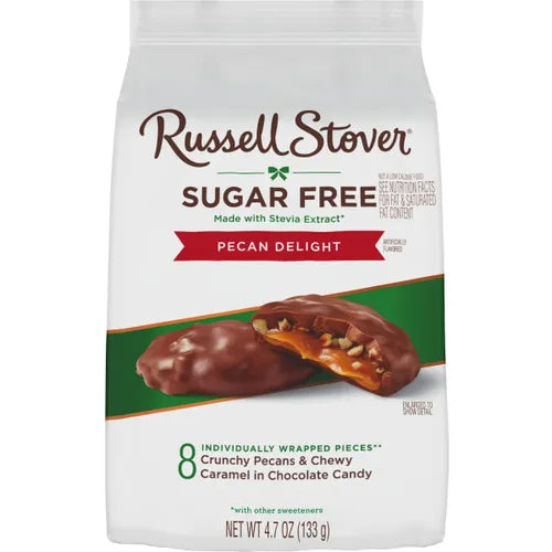 Russell Stover Chocolates Sugar Free Pecan Delight Mini Candies, 4.7 oz bag