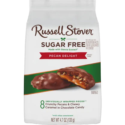 Russell Stover Chocolates Sugar Free Pecan Delight Mini Candies, 4.7 oz bag