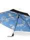 Totes Recycled Under Canopy Print Folding Umbrella with Auto Open/Close Technology