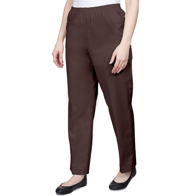 Alfred Dunner Women's Classics Twill Average Length Pant