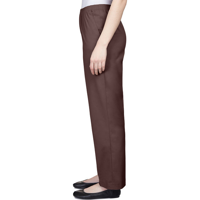 Alfred Dunner Women's Classics Twill Average Length Pant