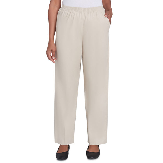 Alfred Dunner Women's Classics Twill Average Length Pant