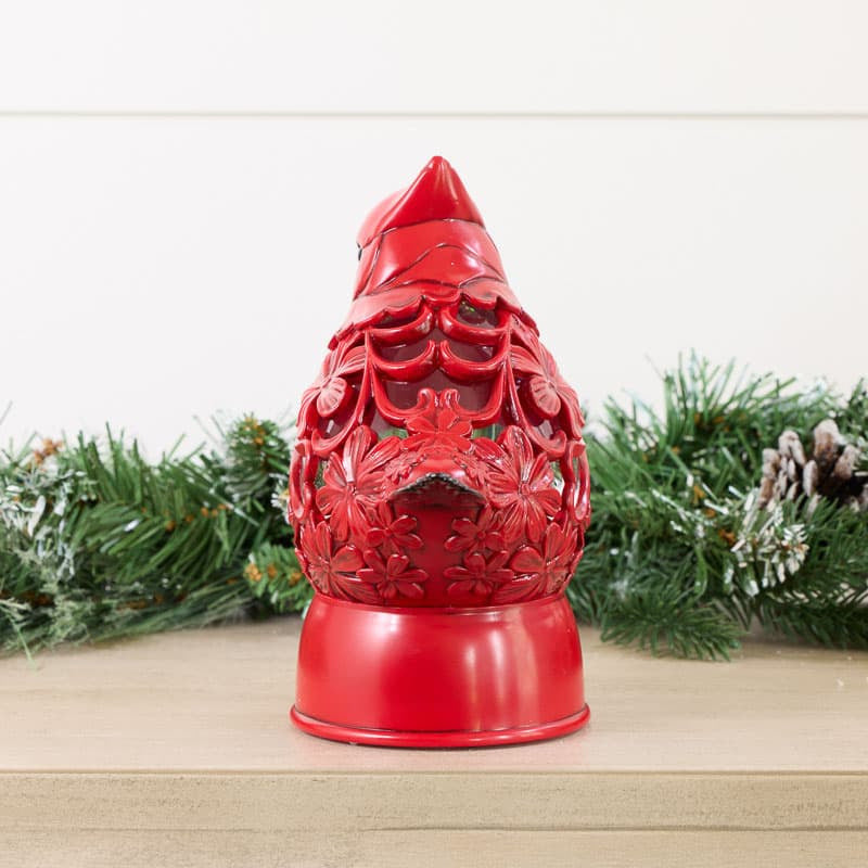 Cracker Barrel Cardinal Figural Glitter Globe