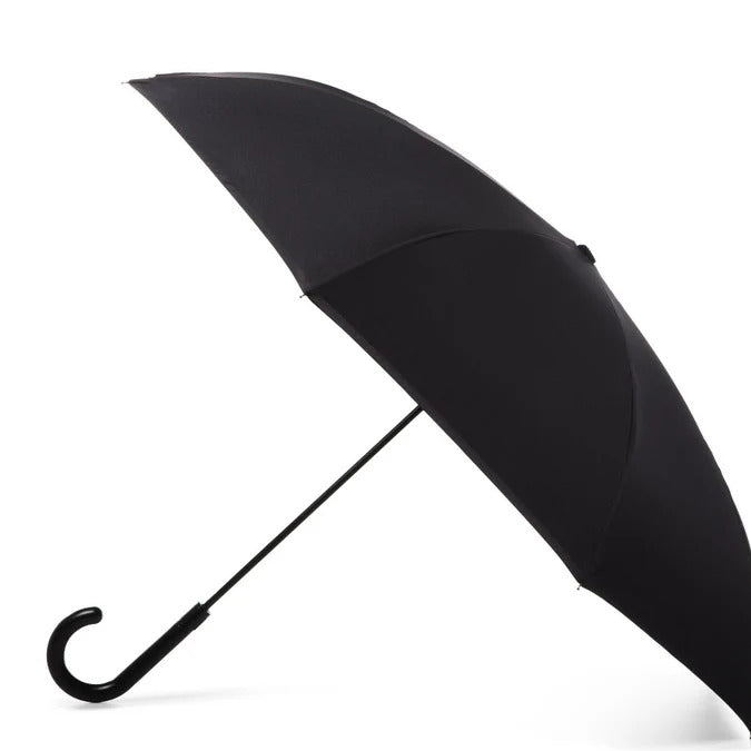 Totes Recycled InBrella Reverse Close Stick Umbrella with Auto Close Technology