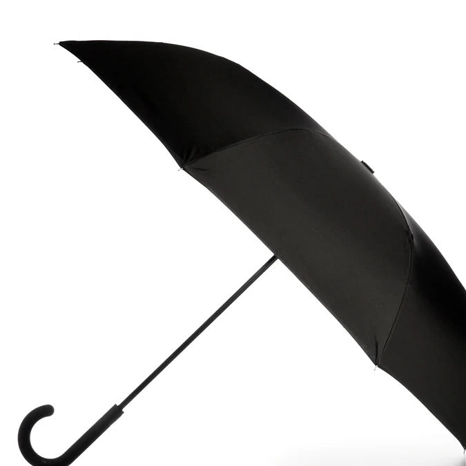 Totes Recycled InBrella Reverse Close Stick Umbrella with Auto Close Technology