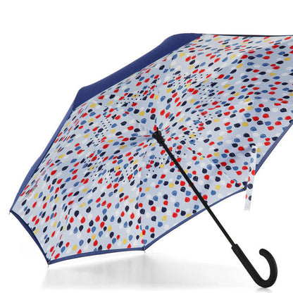 Totes Recycled InBrella Reverse Close Stick Umbrella with Auto Close Technology