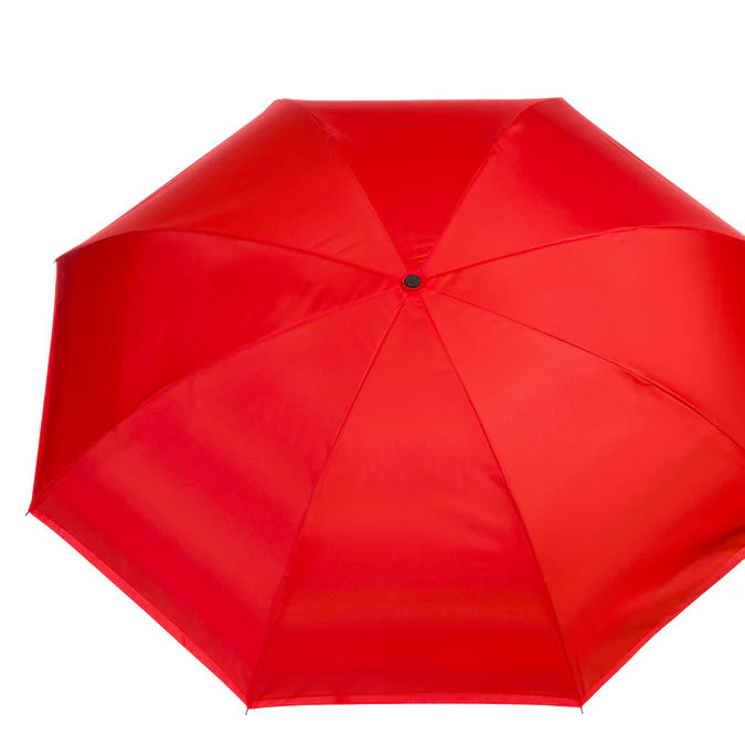 Totes Recycled InBrella Reverse Close Stick Umbrella with Auto Close Technology