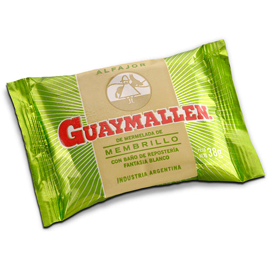 Pampa Direct Guaymallen Alfajor White Chocolate with Membrillo Fruta Quince Jelly, 38 g / 1.3 oz (pack of 6)