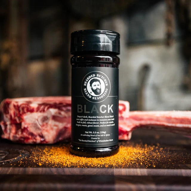 The Bearded Butchers Bearded Butcher Blend Black 9.5oz Shaker