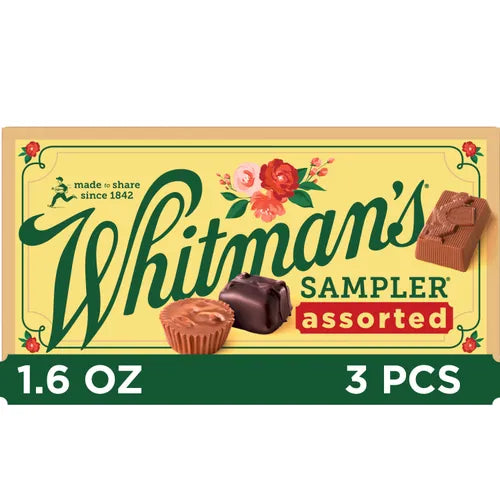 Russell Stover Chocolates Whitman's Sampler Assorted Chocolates, 1.6 oz.