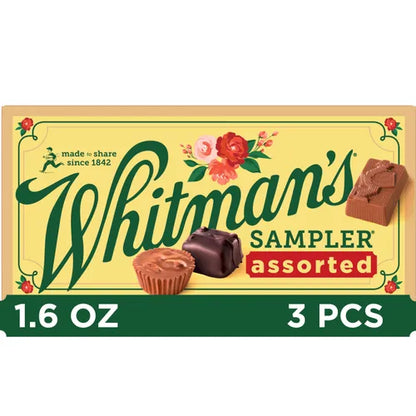 Russell Stover Chocolates Whitman's Sampler Assorted Chocolates, 1.6 oz.