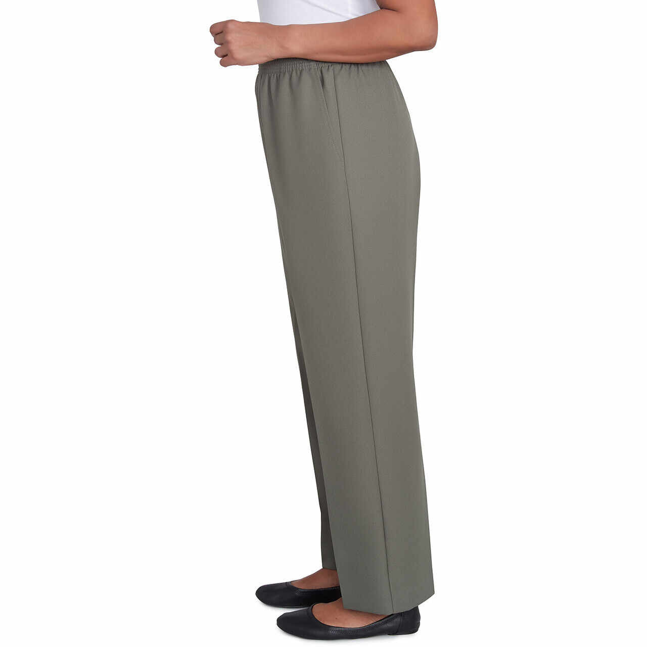 Alfred Dunner Women's Classic Accord Elastic Waist Short Length Pant